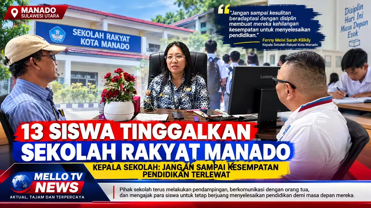 13 SISWA TINGGALKAN SEKOLAH RAKYAT MANADO, KEPALA SEKOLAH: JANGAN SAMPAI KESEMPATAN PENDIDIKAN TERLEWAT