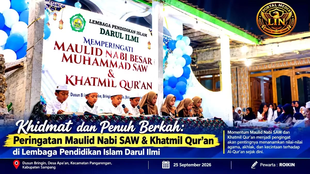 KHIDMAT DAN PENUH BERKAH, MAULID NABI SAW DAN KHATMIL QUR’AN DI DARUL ILMI