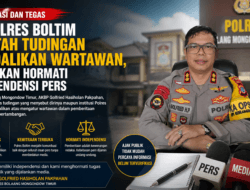 Kapolres Boltim Bantah Tudingan Kendalikan Wartawan, Tegaskan Hormati Independensi Pers