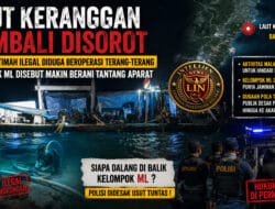 Laut Keranggan Kembali Jadi Sorotan: Tambang Timah Ilegal Diduga Beroperasi Terang-terangan, Kelompok ML Disebut Makin Berani Tantang Aparat