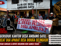 LIN Desak Sangadi Copot Dua Oknum Aparat Desa yang Diduga Terlibat Perselingkuhan, Ancam Bawa Kasus ke Bupati Bolmong