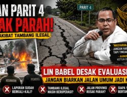 Jalan Raya Parit 4 Retak Diduga Akibat Tambang Liar, Video Warga Bakar Alat Tambang Viral – LIN Babel Soroti Lambannya Respons APH