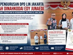 Kepengurusan DPD LIN Jakarta Sah Dinahkodai Edy Junaedi, Resmi Terdaftar di Kesbangpol DKI