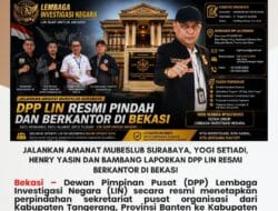 Jalankan Amanat Mubeslub Surabaya, Yogi Setiadi, Henry Yasin dan Bambang Laporkan DPP LIN Resmi Berkantor di Bekasi