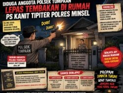 Diduga Oknum Anggota Polsek Tumpaan Lepaskan Tembakan di Depan Rumah Perwira Polres Minsel, Publik Pertanyakan Pengawasan Senpi