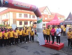 Polres Pasuruan Gelar Olahraga Bersama Meriahkan Hari Bhayangkara ke-80