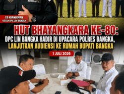 HUT Bhayangkara ke-80: Ketua DPC LIN Bangka Hadiri Upacara di Polres Bangka, Lanjutkan Audiensi dengan Bupati Bangka Bahas Sinergi Kamtibmas dan Pelayanan Publik