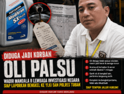Diduga Jadi Korban Oli Palsu, Wadir Mandala II Lembaga Investigasi Negara Siap Tempuh Jalur Hukum, Minta Aparat Uji Laboratorium Produk Oli
