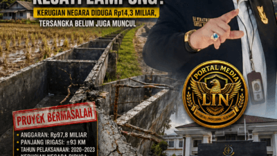 Kasus Dugaan Korupsi Irigasi Gantung Mesuji “Digantung” Kejati Lampung? Kerugian Negara Diduga Rp14,3 Miliar, Tersangka Belum Juga Muncul