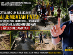 Jembatan Patah di Herlang Terbengkalai Setahun, DPC LIN Bulukumba Desak Pemkab Segera Bertindak