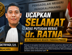 Gerry Detriyadi, S.H. Ucapkan Selamat atas Putusan Bebas dr. Ratna, Tekankan Pentingnya Menghormati Putusan Pengadilan