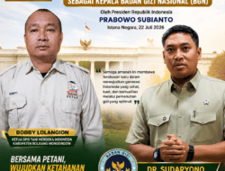 Ketua Tani Merdeka Bolmong Apresiasi Pelantikan Dr. Sudaryono sebagai Kepala Badan Gizi Nasional