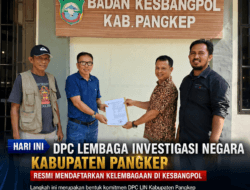 Kembangkan Sayap Organisasi, DPC Lembaga Investigasi Negara Kabupaten Pangkep Resmi Daftar di Kesbangpol
