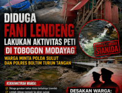 Diduga Fani Lendeng Lakukan Aktivitas PETI di Tobogon Modayag, Warga Desak Aparat Selidiki Dugaan Penggunaan Sianida