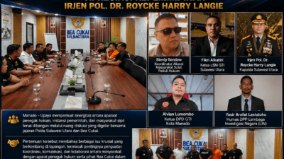 Aliansi Masyarakat Sulut Peduli Hukum Bersama GTI dan LIN Perkuat Sinergitas dengan Polda Sulut dan Bea Cukai
