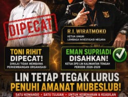 MUBESLUB LIN SURABAYA PUTUSKAN PECAT TONI RIHIT, EMAN SUPRIADI RESMI NAHKODAI DPD LIN KALTENG