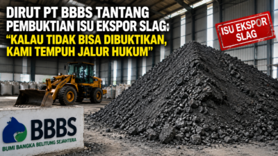 Dirut PT BBBS Tantang Pembuktian Isu Ekspor Slag: “Kalau Tidak Bisa Dibuktikan, Kami Tempuh Jalur Hukum”