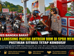 Kapolres Bangka Barat Turun Langsung Pantau Antrean BBM di SPBU Mentok, Pastikan Situasi Tetap Kondusif