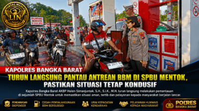 Kapolres Bangka Barat Turun Langsung Pantau Antrean BBM di SPBU Mentok, Pastikan Situasi Tetap Kondusif