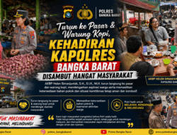 Turun ke Pasar dan Warung Kopi, Kehadiran Kapolres Bangka Barat Disambut Hangat Masyarakat