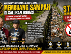 KURANGNYA KESADARAN MASYARAKAT BUANG SAMPAH DI SALURAN IRIGASI JADI SOROTAN, LIN: Cerminan Degradasi Moral dan Tantangan Keberagamaan