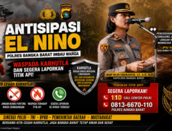 Antisipasi El Nino, Polres Bangka Barat Perkuat Kesiapsiagaan Karhutla dan Minta Warga Segera Laporkan Titik Api