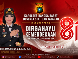 HUT ke-81 RI, Kapolres Bangka Barat Sampaikan Pesan Kemerdekaan