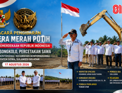 Upacara HUT ke-81 RI di Kampung Songkolo Berlangsung Khidmat, LIN Teguhkan Semangat Nasionalisme