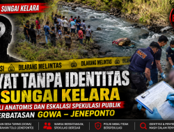 Misteri Mayat Tanpa Identitas di Sungai Kelara, Polisi Dalami Temuan Jenazah di Perbatasan Gowa–Jeneponto