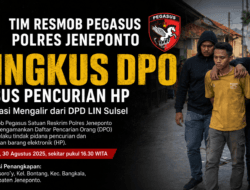 Tim Resmob Pegasus Polres Jeneponto Ringkus DPO Kasus Pencurian HP, DPD LIN Sulsel Apresiasi Gerak Cepat Polisi