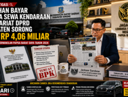 Kelebihan Bayar Belanja Sewa Kendaraan Sekretariat DPRD Kabupaten Sorong Capai Rp4,06 Miliar, Tindak Lanjut BPK Dipertanyakan