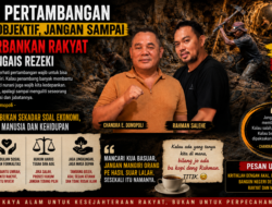 Chandra E. Domopoli: Kritik Pertambangan Manual memakai palu (Martel) Harus Objektif, Jangan Sampai Mengorbankan Rakyat yang Mengais Rezeki.
