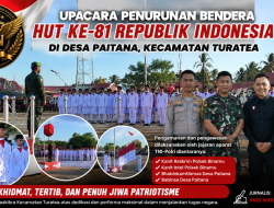 HUT ke-81 RI di Turatea: Khidmatnya Upacara Penurunan Bendera dan Semangat Generasi Muda