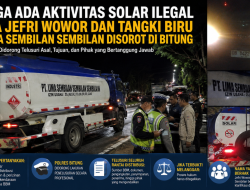 Diduga Ada Aktivitas Solar Ilegal, Nama Jefri Wowor dan Tangki Biru PT Lima Sembilan Sembilan Disorot di Bitung