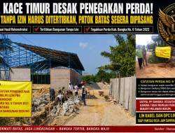 Tokoh Masyarakat Minta Bangunan di Kolong Katis Belum Berizin, Minta Patok Dipasang Sesuai Hasil Rekonstruksi LIN Babel Taati Peraturan LIN Bangka Siap Turun