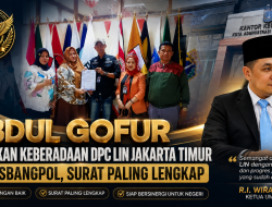ABDUL GOFUR LAPORKAN KEBERADAAN DPC LIN JAKARTA TIMUR KE KESBANGPOL, SURAT DINILAI PALING LENGKAP