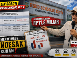 LIN Soroti Lonjakan DPPA RSUD Scholoo Keyen: Anggaran Berubah Rp11,8 Miliar, Audit Menyeluruh Mendesak Dilakukan
