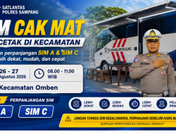 Satlantas Polres Sampang Gelar Layanan SIM Cak Mat di Kecamatan Omben, Warga Bisa Perpanjang SIM A dan C