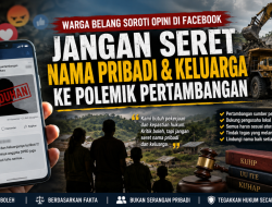 Warga Belang Soroti Opini di Facebook: Jangan Seret Nama Pribadi dan Keluarga ke Polemik Pertambangan
