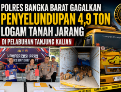 Polres Bangka Barat Gagalkan Dugaan Penyelundupan 4,9 Ton Logam Tanah Jarang di Pelabuhan Tanjung Kalian