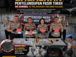 Polres Bangka Barat Gagalkan Penyelundupan 265 Kilogram Pasir Timah ke Sumatera Selatan