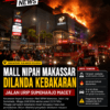 Mall NIPAH Makassar Dilanda Kebakaran, Jalan Urip Sumoharjo Macet