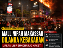 Mall NIPAH Makassar Dilanda Kebakaran, Jalan Urip Sumoharjo Macet