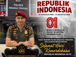 Kasat Reskrim Polres Mitra dan Jajaran: Semangat Kemerdekaan, Semangat Mengabdi untuk Negeri.