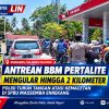 Antrean BBM Pertalite Mengular hingga 2 Kilometer di SPBU Massemba Enrekang, Polisi Turun Tangan Atasi Kemacetan