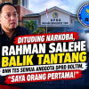DITUDING NARKOBA, RAHMAN SALEHE BALIK TANTANG: BNN TES SEMUA ANGGOTA DPRD BOLTIM, “SAYA ORANG PERTAMA!”