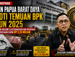 DPD LIN Papua Barat Daya Soroti Temuan BPK: Kekurangan Volume dan Spesifikasi 9 Paket Jalan, Jaringan, dan Irigasi Capai Rp3,33 Miliar