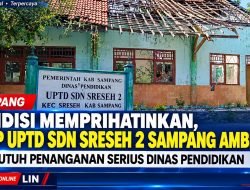 Kondisi Memprihatinkan, Atap UPTD SDN Sreseh 2 Sampang Ambruk dan Butuh Penanganan Serius