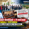 SIDANG TANAH WARISAN 1,79 HEKTARE KEMBALI TERTUNDA, DUA DOKUMEN e-COURT DISEBUT TAK TERBACA