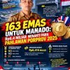 163 EMAS UNTUK MANADO: Rp6,4 MILIAR MENANTI PARA PAHLAWAN PORPROV 2025.